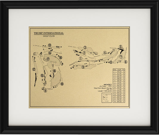 Trump International Golf Club Outline (Print)