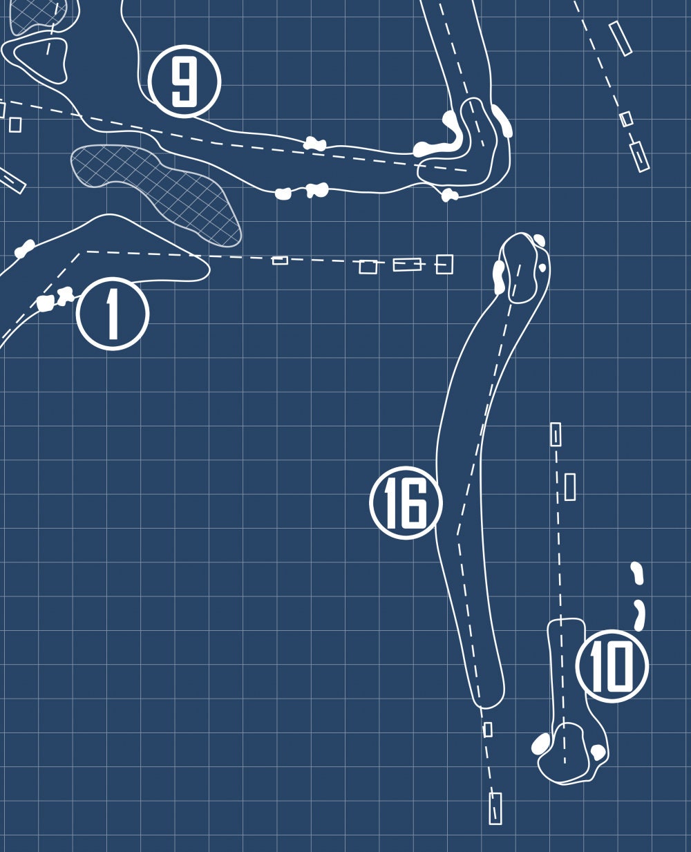 Wing Point Golf & Country Club Blueprint (Print)