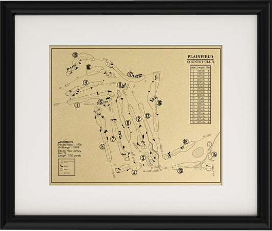 Plainfield Country Club Outline (Print)