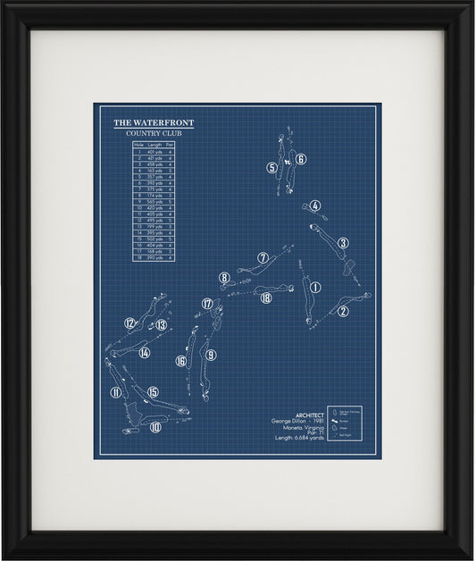 The Waterfront Country Club Blueprint (Print)