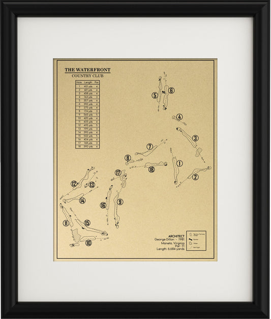 The Waterfront Country Club Outline (Print)