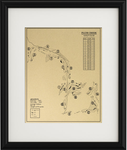 Plum Creek Golf Club Outline (Print)