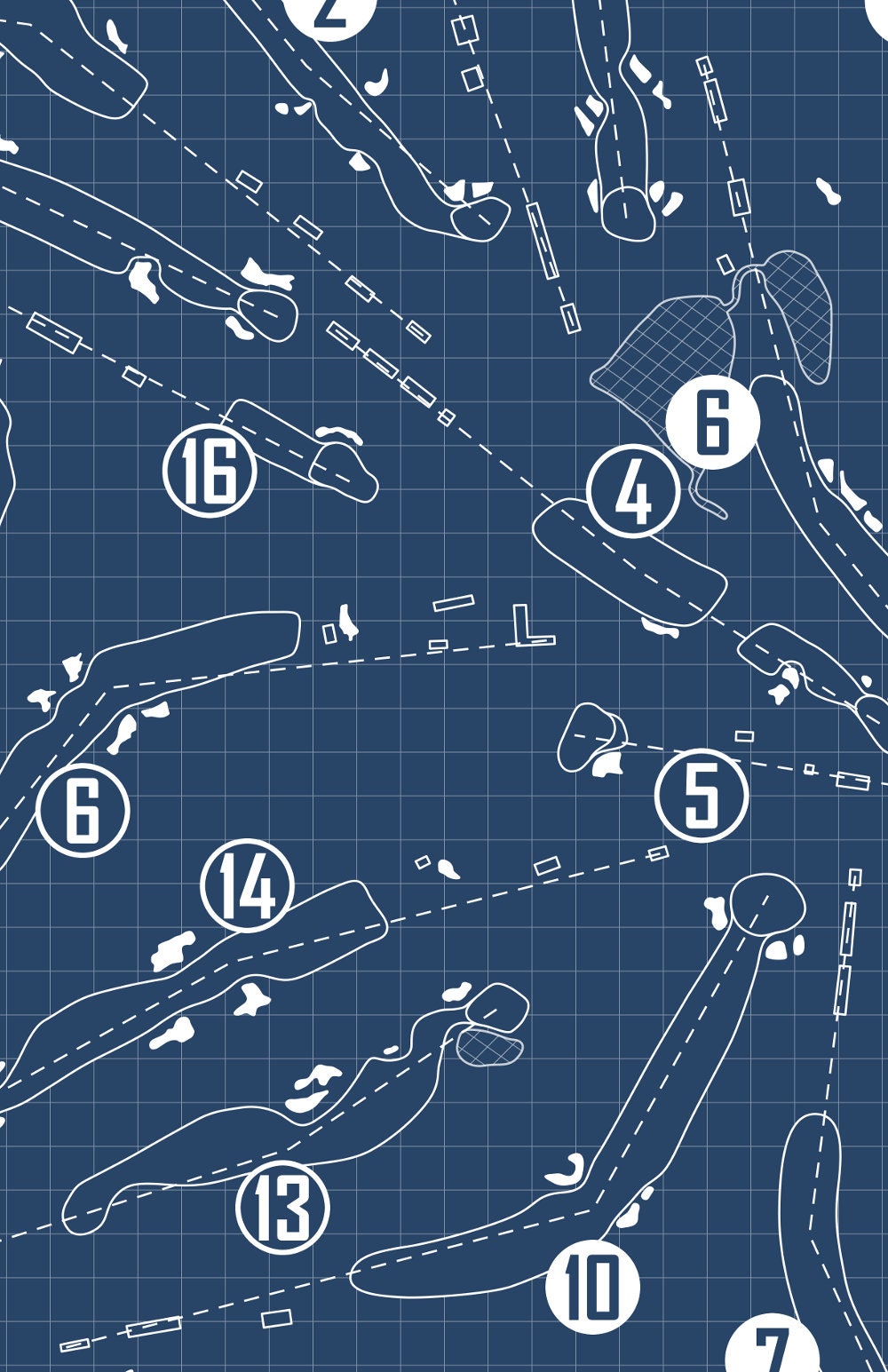 The Broadmoor East and West Courses Blueprint (Print)