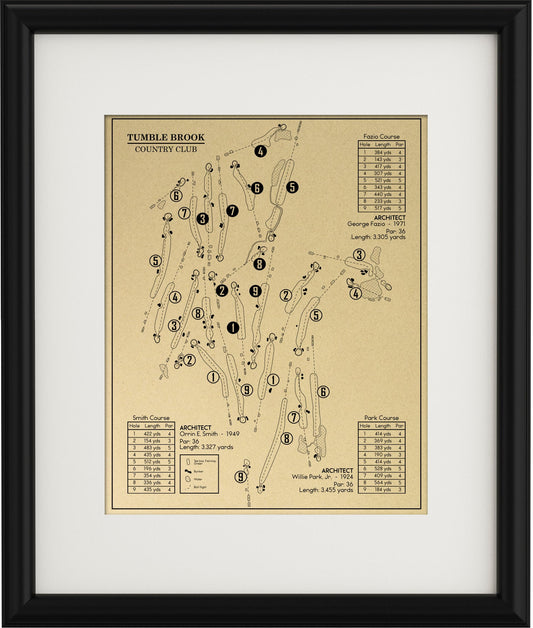 Tumble Brook Country Club Outline (Print)