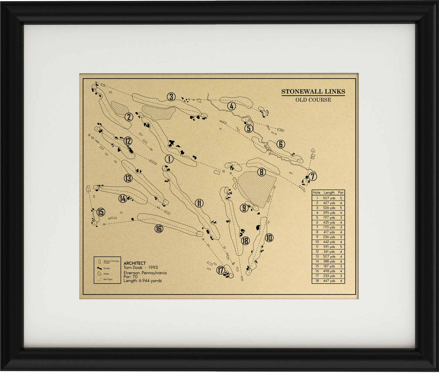 Stonewall Links Old Course Outline (Print)