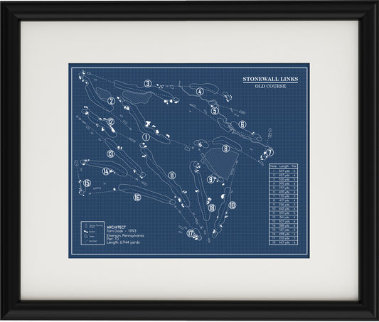 Stonewall Links Old Course Blueprint (Print)