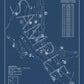Crestwicke Country Club Blueprint (Print)