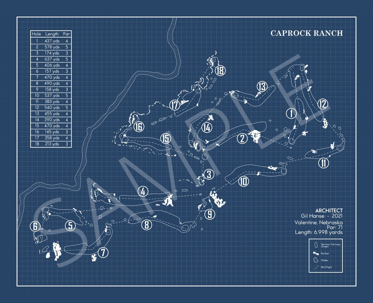 Caprock Ranch Blueprint (Print) – GolfBlueprints