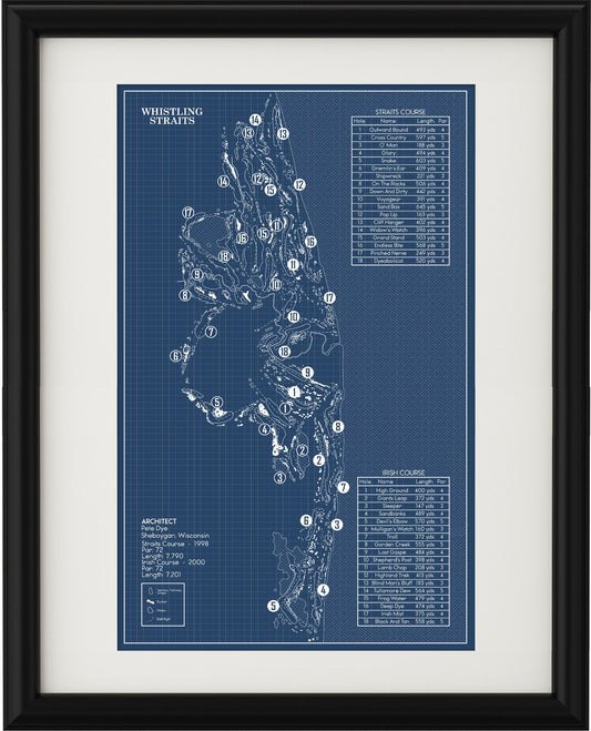 Whistling Straits Blueprint (Print)