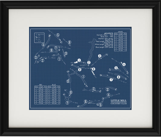 Little Mill Country Club Blueprint (Print)