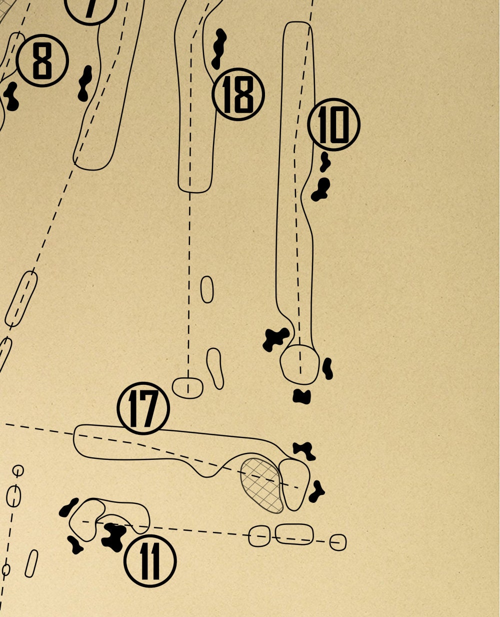 Quilchena Golf & Country Club Outline (Print)