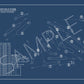 Lincoln Park Golf Course Blueprint (Print)