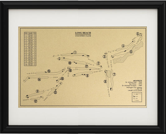 Waccabuc Country Club Outline (Print)