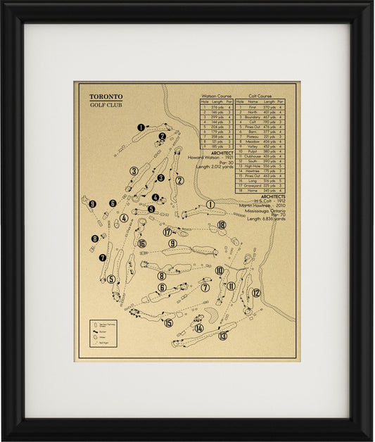 Toronto Golf Club Outline (Print)