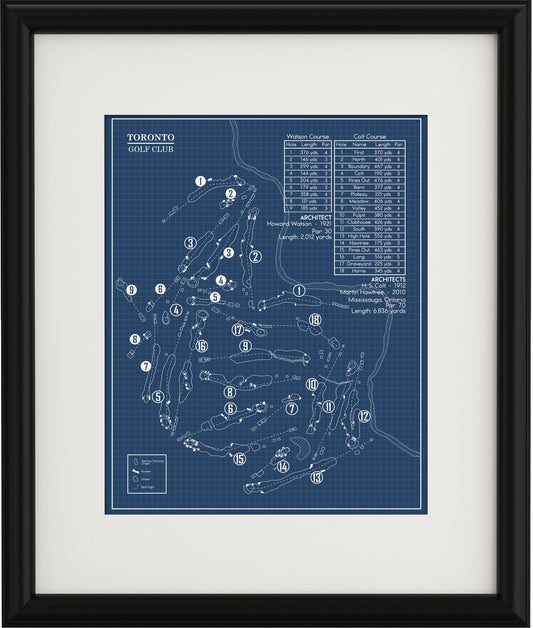 Toronto Golf Club Blueprint (Print)