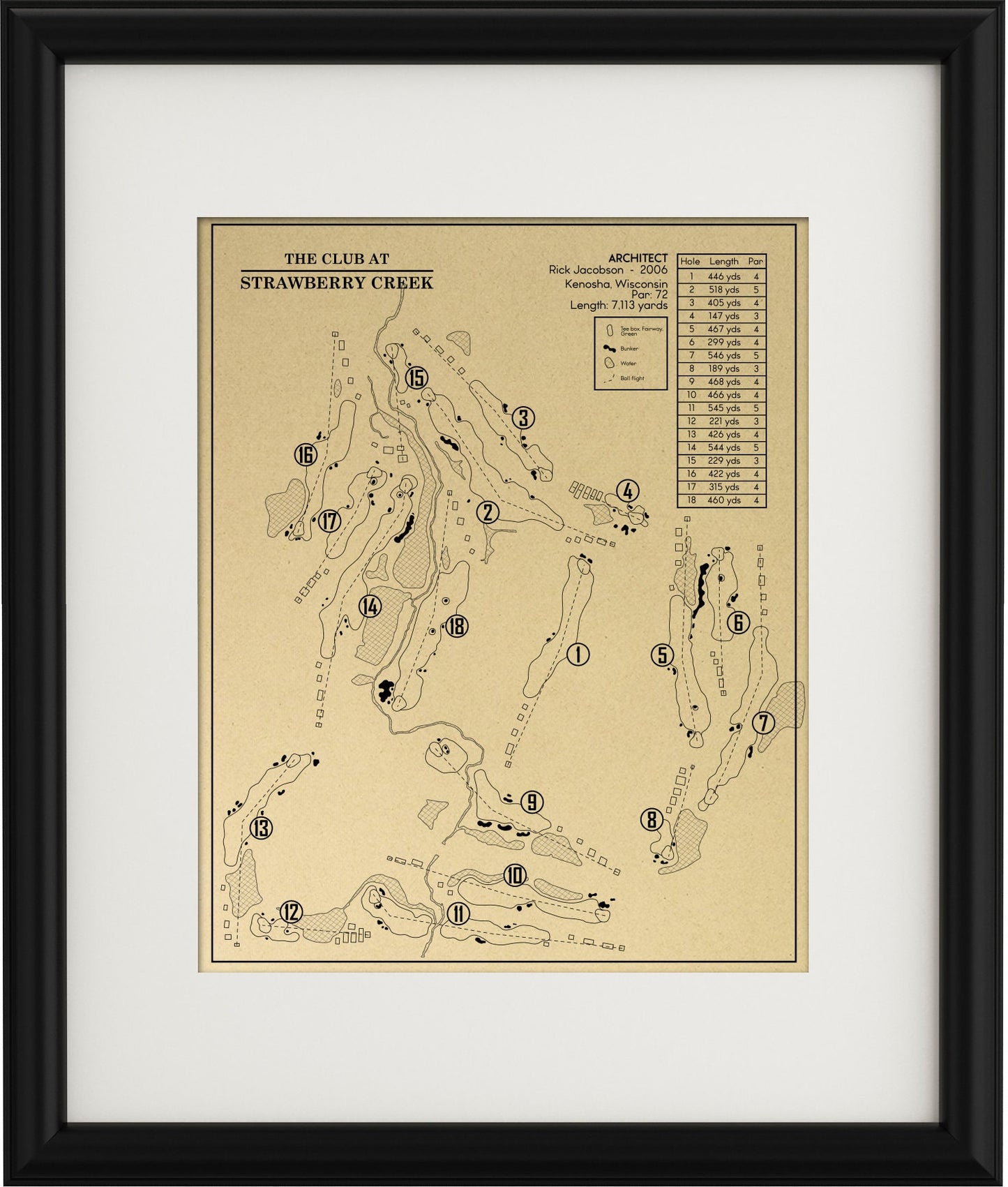 The Club at Strawberry Creek Outline (Print)