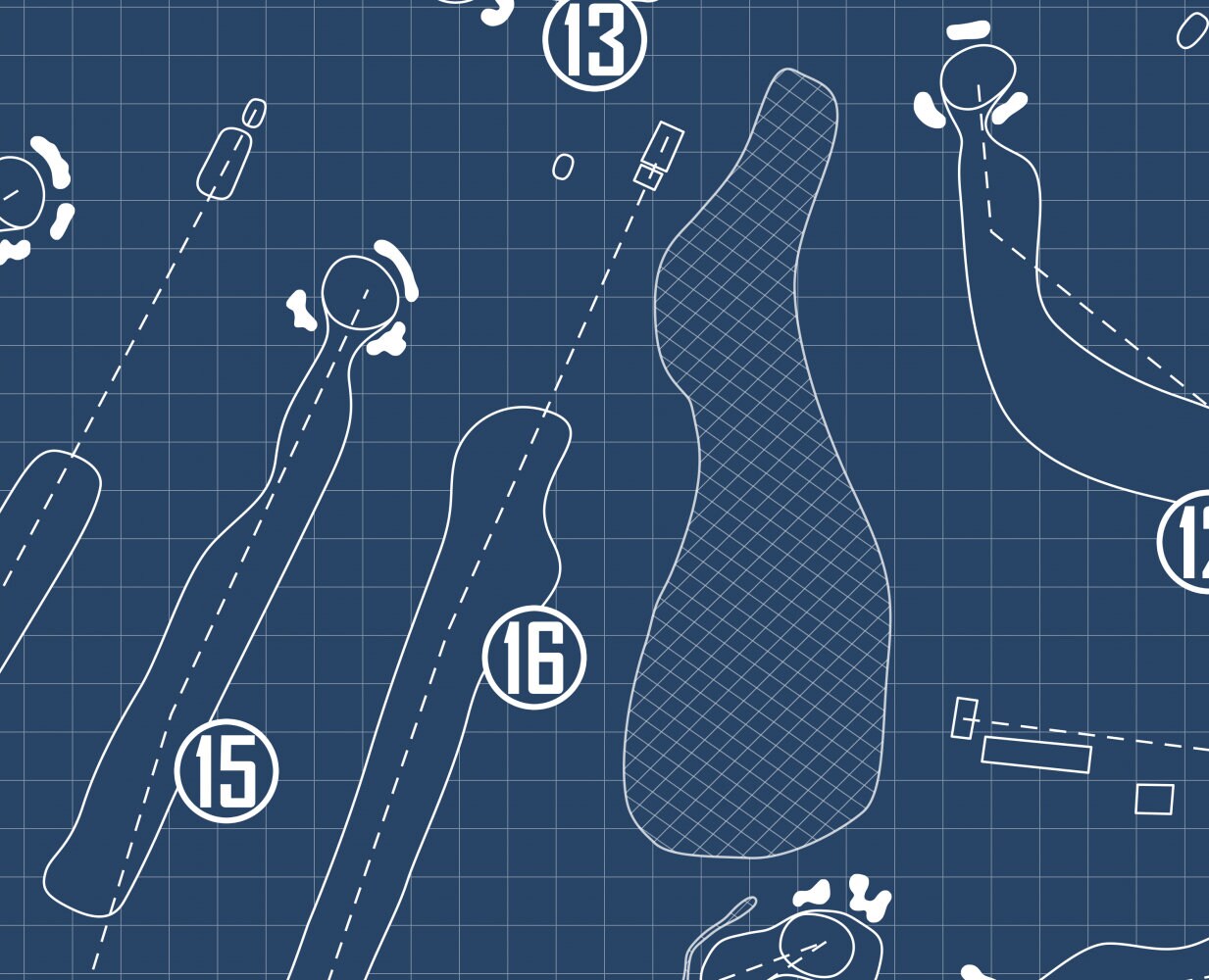 Columbia Golf & Country Club Blueprint (Print)