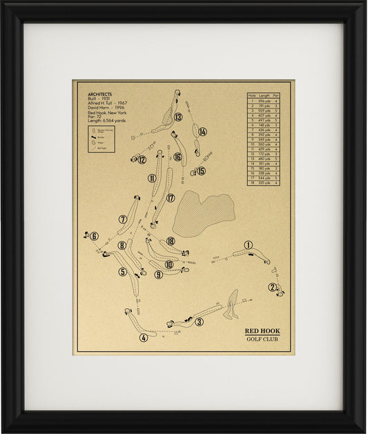 Red Hook Golf Club Outline (Print)