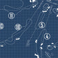 Oahu Country Club Blueprint (Print)