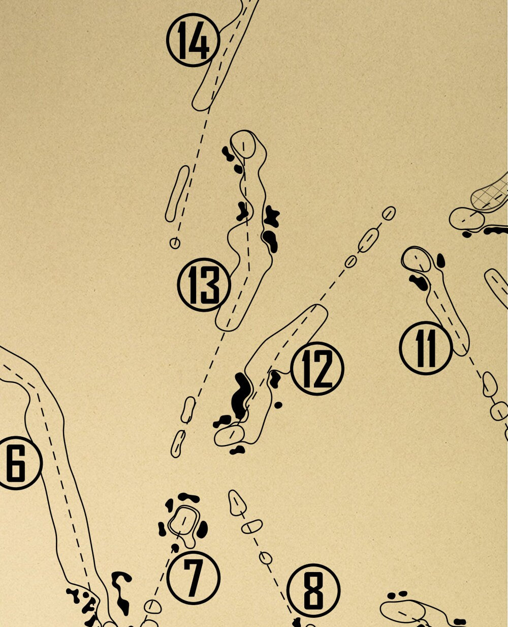 The Club at New Seabury Dunes Course Outline (Print)