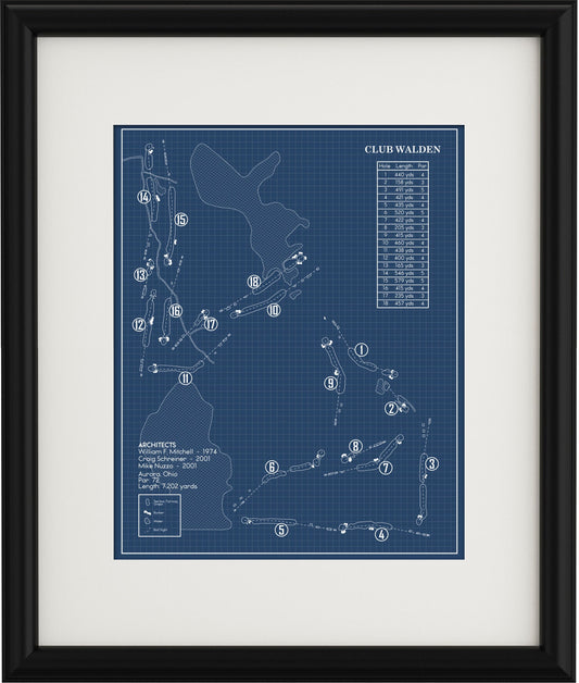 Club Walden Blueprint (Print)