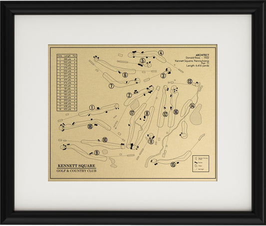 Kennett Square Golf & Country Club Outline (Print)