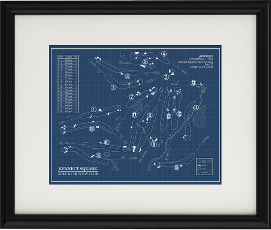 Kennett Square Golf & Country Club Blueprint (Print)