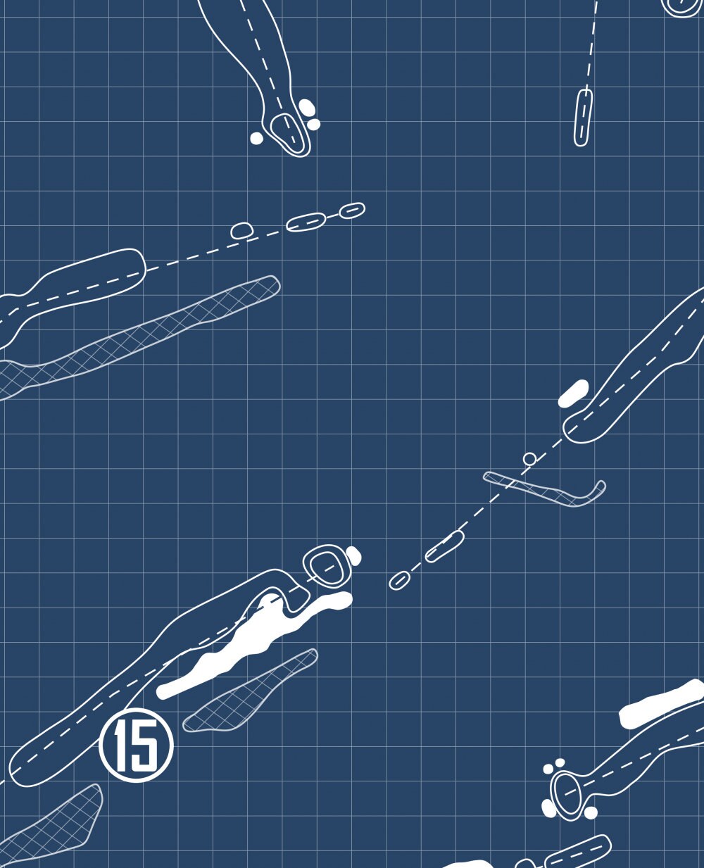 Myrtle Beach National South Creek Course Blueprint (Print)