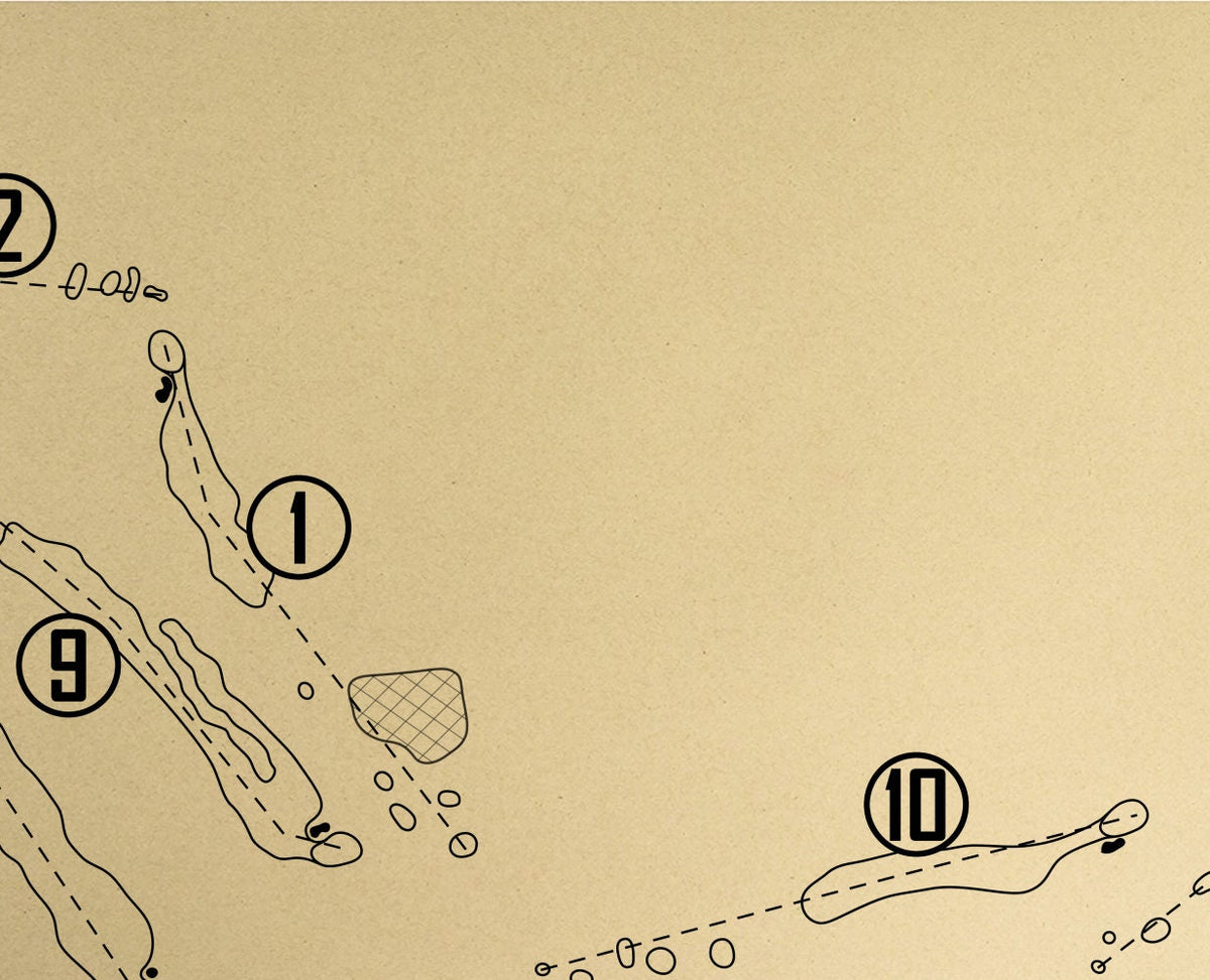 Eagle Ridge Plot Map The General Course at Eagle Ridge Resort & Spa Outline (Print ...