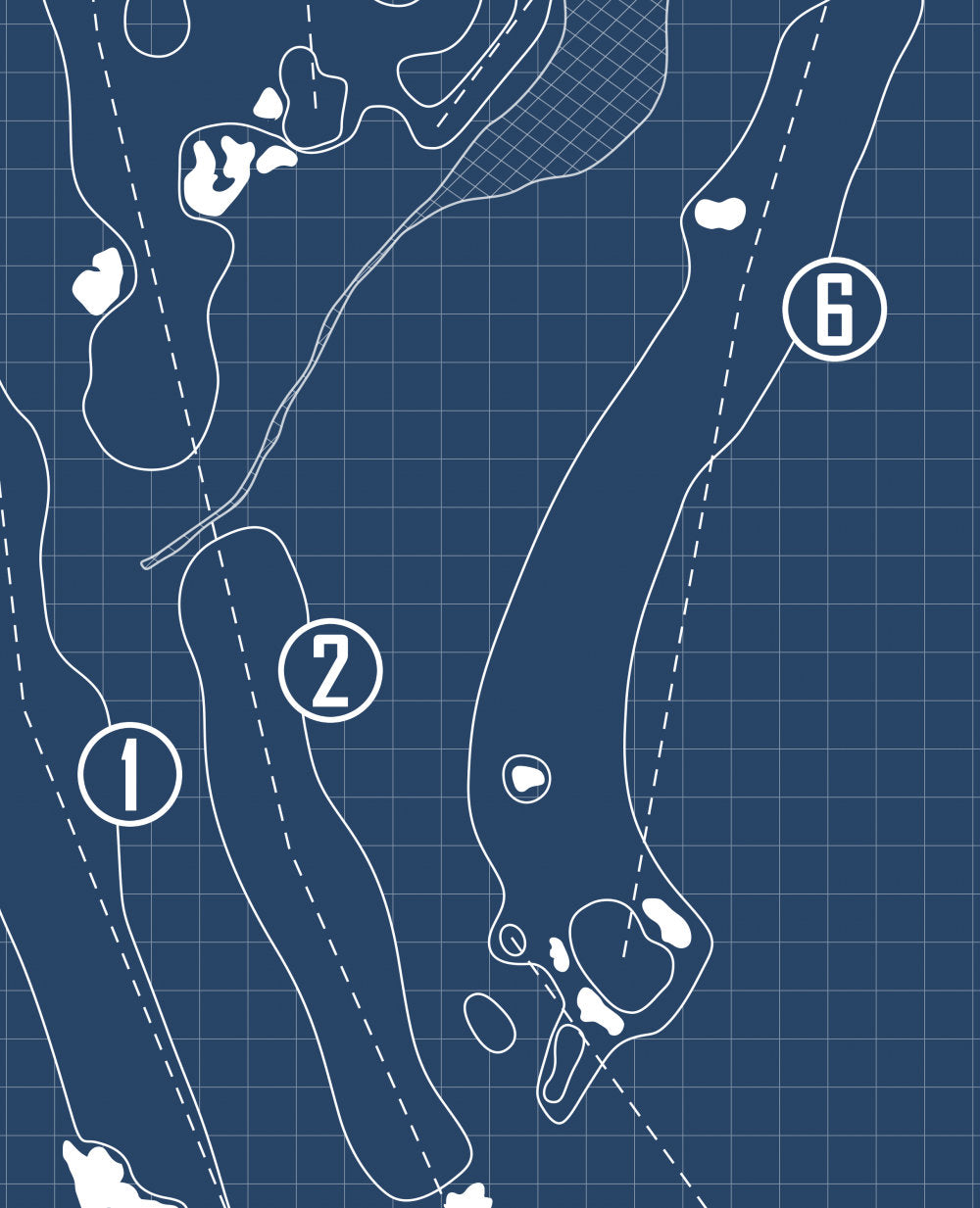 The Course at Sewanee Blueprint (Print) GolfBlueprints