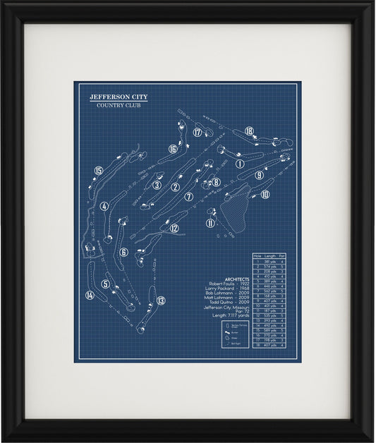 Jefferson City Country Club Blueprint (Print)