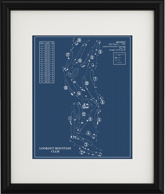 Lookout Mountain Club Blueprint (Print)