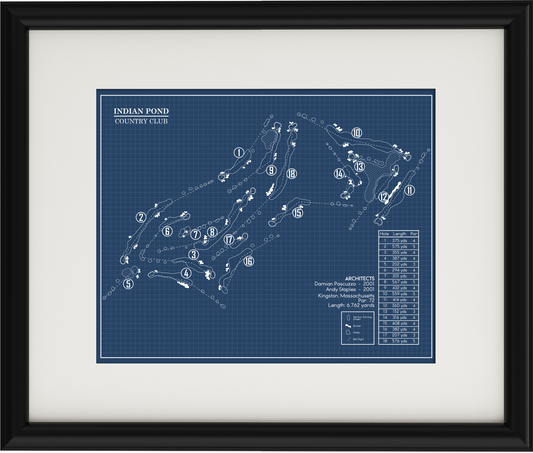 Indian Pond Country Club Blueprint (Print)