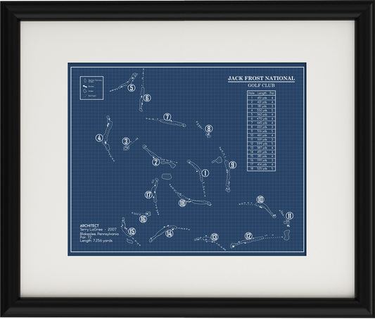 Jack Frost National Golf Club Blueprint (Print)