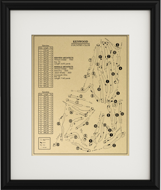 Kenwood Country Club Outline (Print)