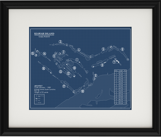 Kiawah Island Oak Point Blueprint (Print)