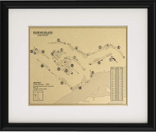 Kiawah Island Oak Point Outline (Print)