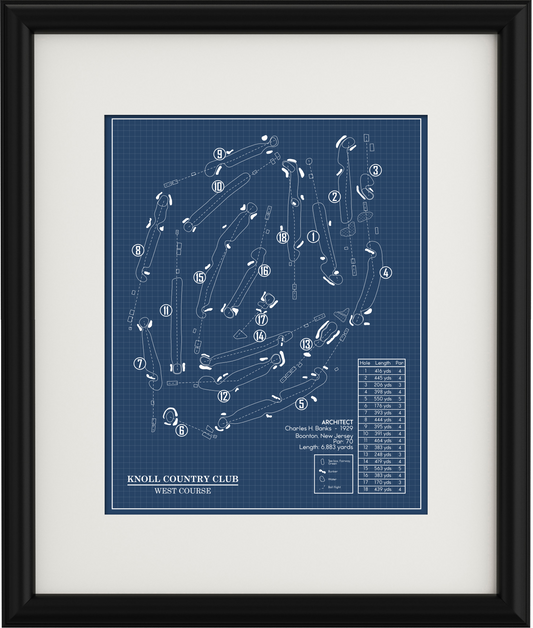 Knoll Country Club West Course Blueprint (Print)