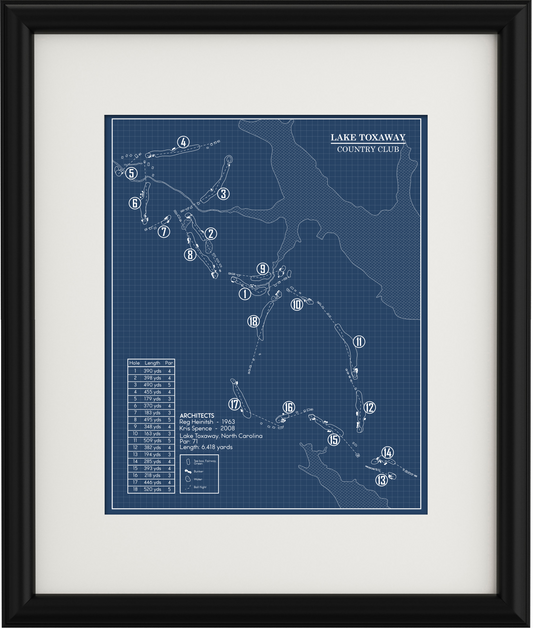 Lake Toxaway Country Club Blueprint (Print)