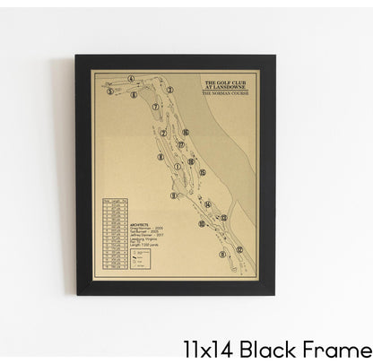 The Golf Club at Lansdowne - The Norman Course Outline (Print)