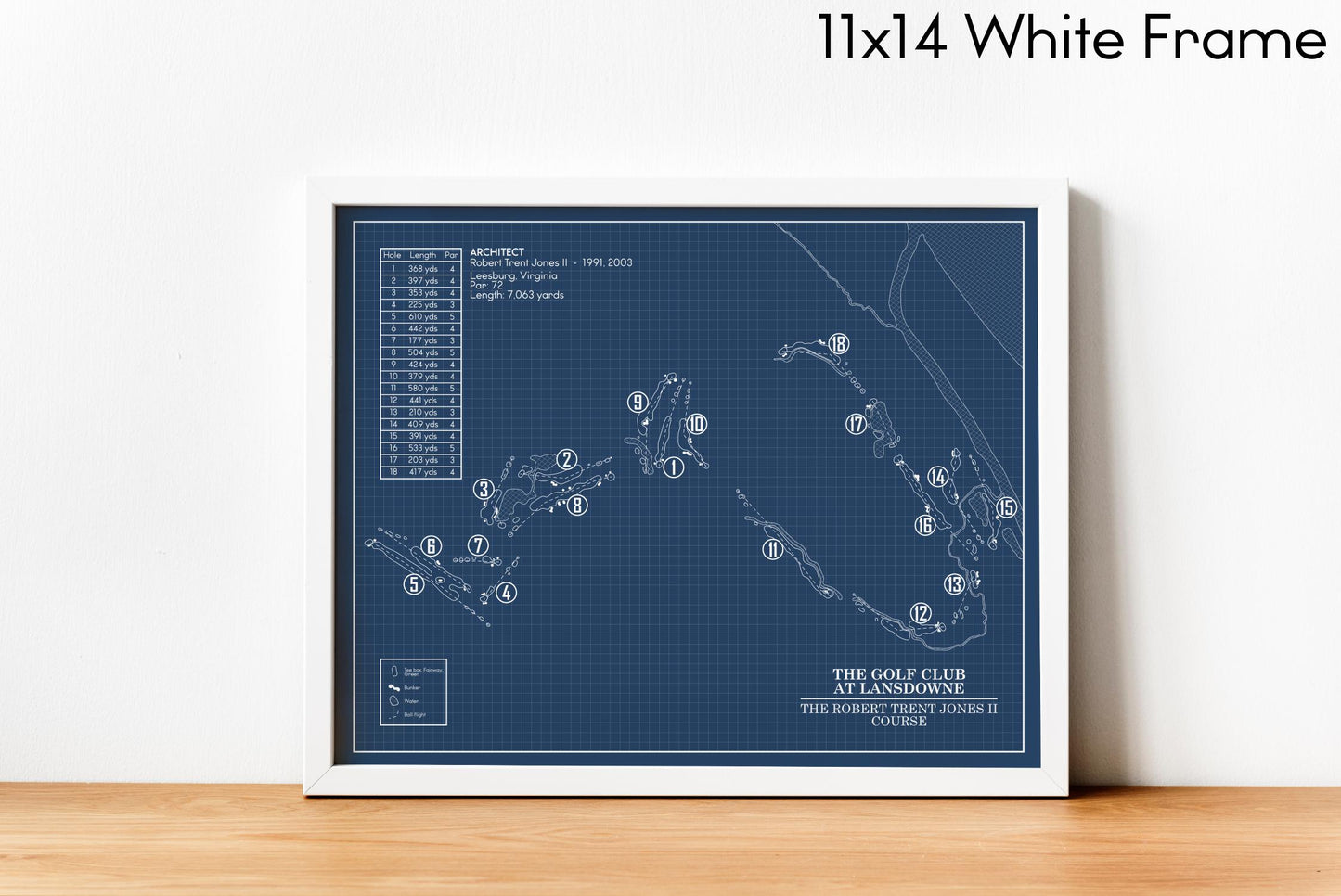 The Golf Club at Lansdowne - The Robert Trent Jones II Course Blueprint (Print)