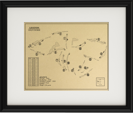 Legends Golf Course Outline (Print)