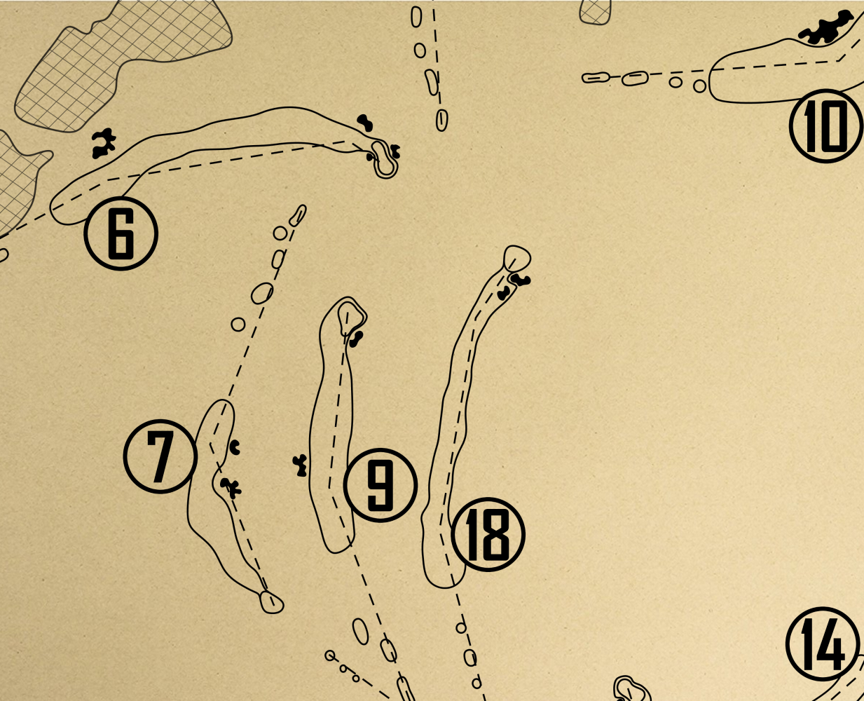 Legends Golf Course Outline (Print)