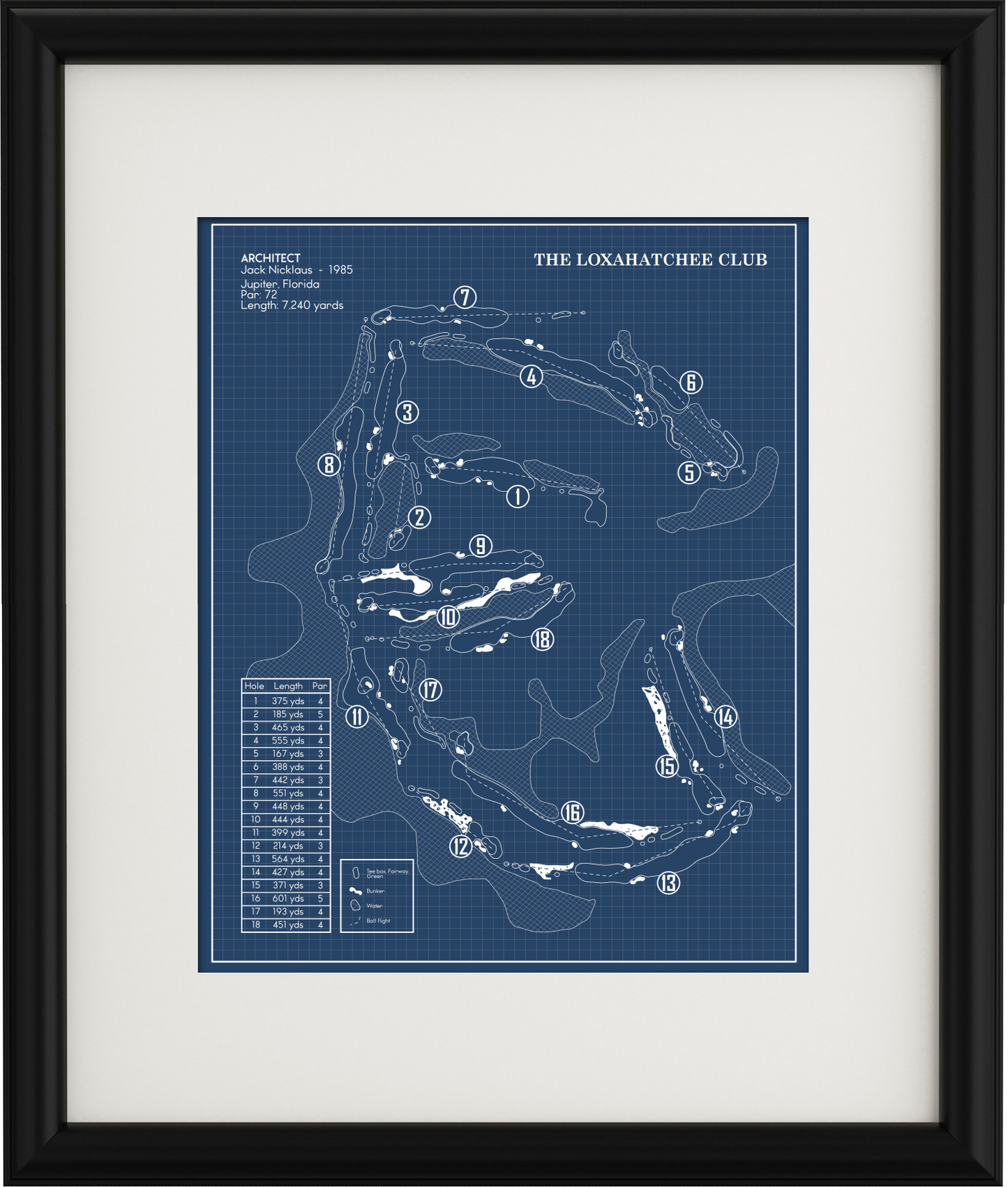 The Loxahatchee Club Blueprint (Print)