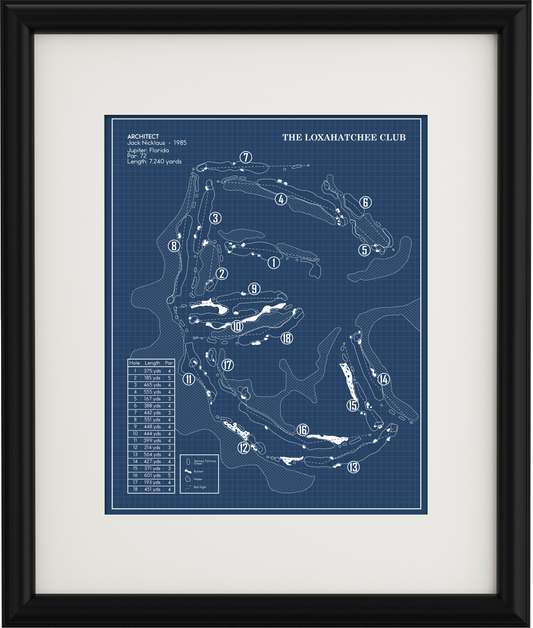 The Loxahatchee Club Blueprint (Print)