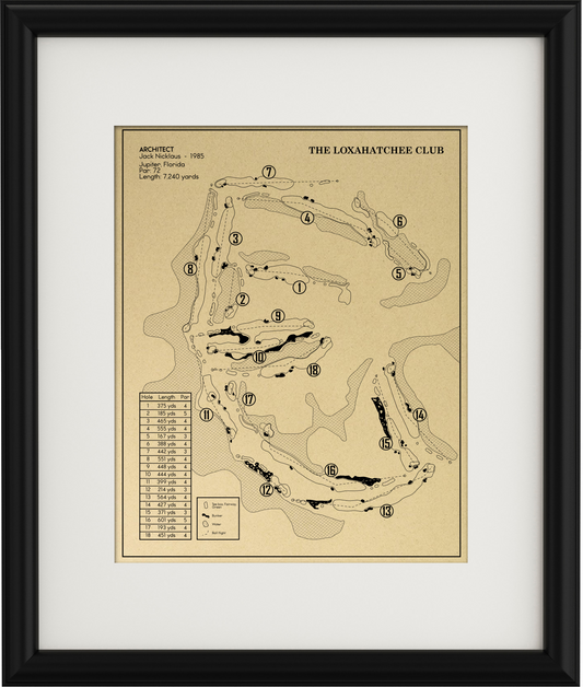 The Loxahatchee Club Outline (Print)