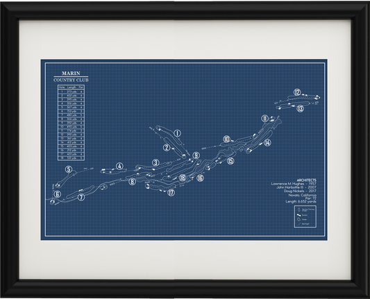 Marin Country Club Blueprint (Print)