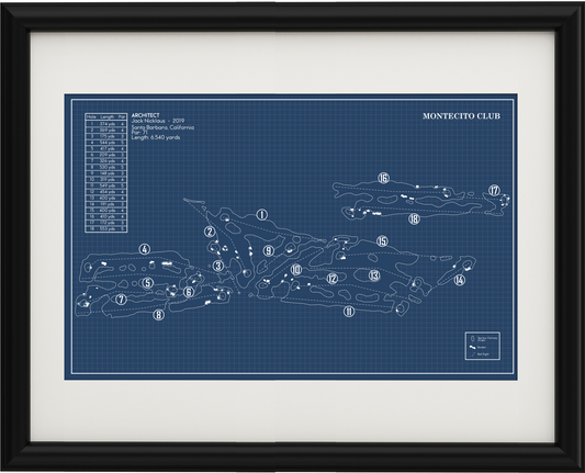 The Montecito Club Blueprint (Print)