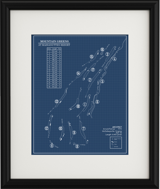 Mountain Greens at Massanutten Resort Blueprint (Print)