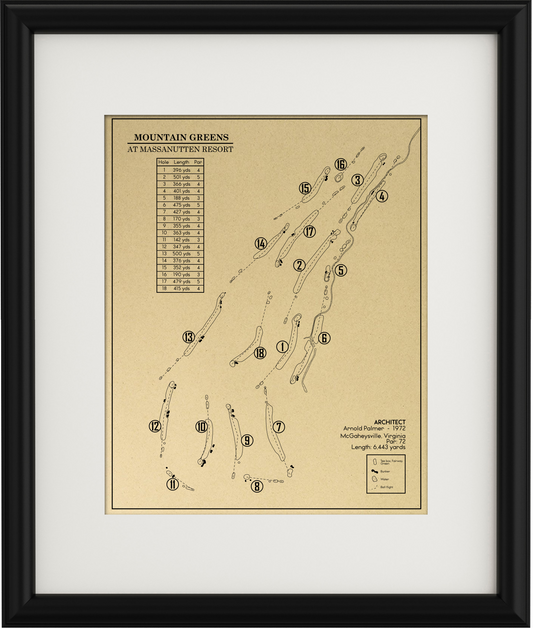 Mountain Greens at Massanutten Resort Outline (Print)